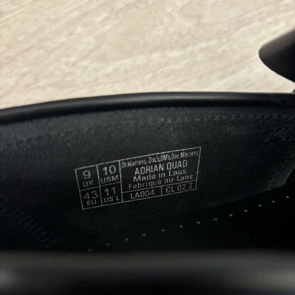 Dr Martens Adrian Quad Loafers Mens Sz 10 Women 11 Black Leather Tassel Platform - Picture 8 of 8